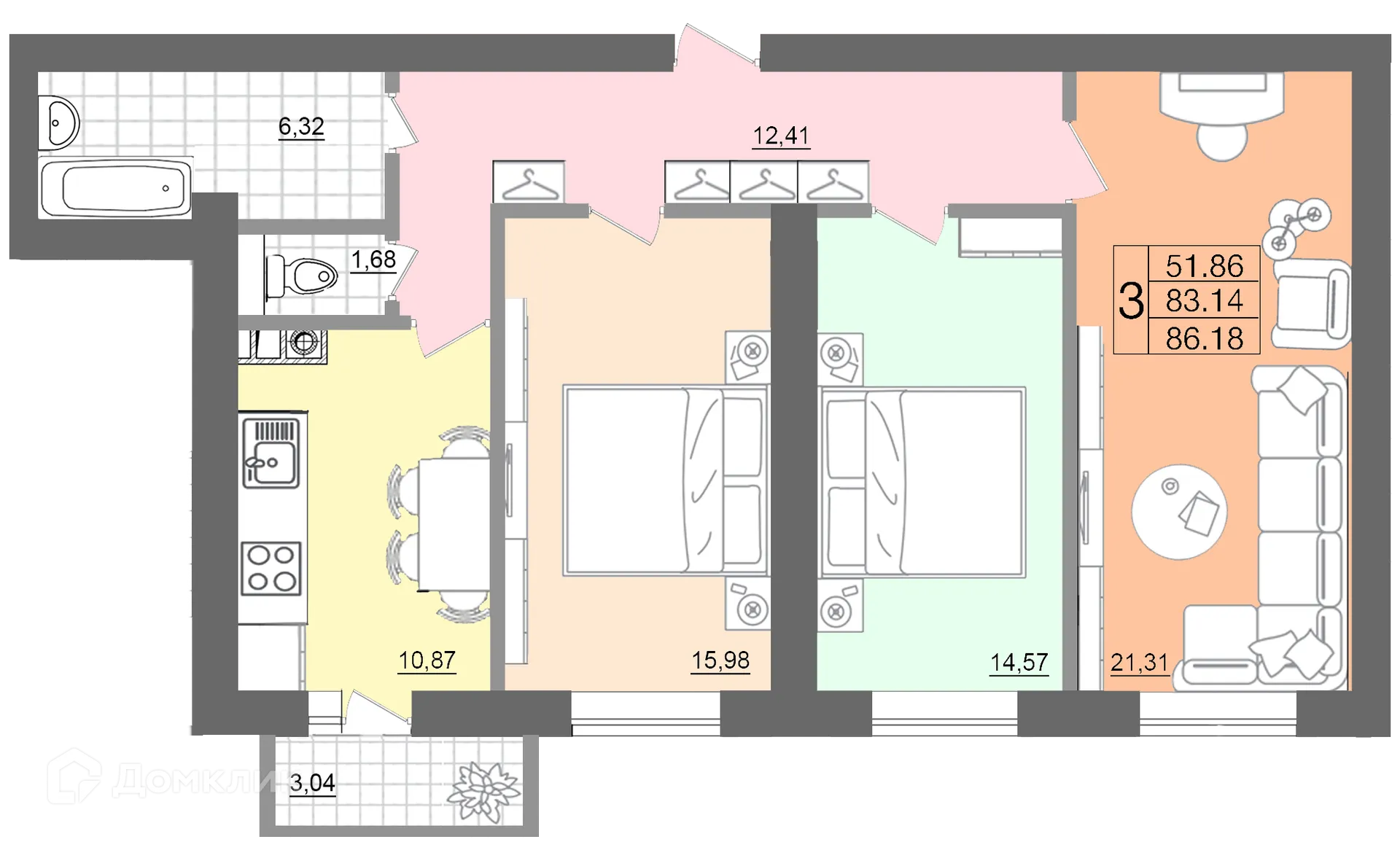 Фото квартиры в ЖК "Европейский"