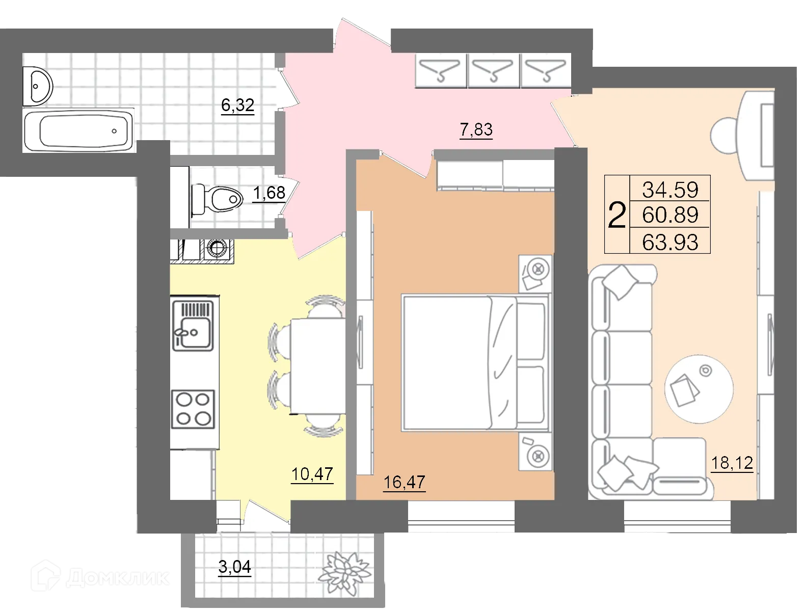 Фото квартиры в ЖК "Европейский"