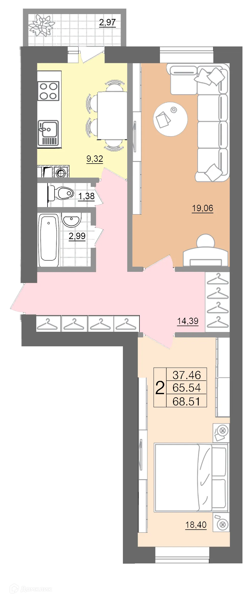 Фото квартиры в ЖК "Европейский"