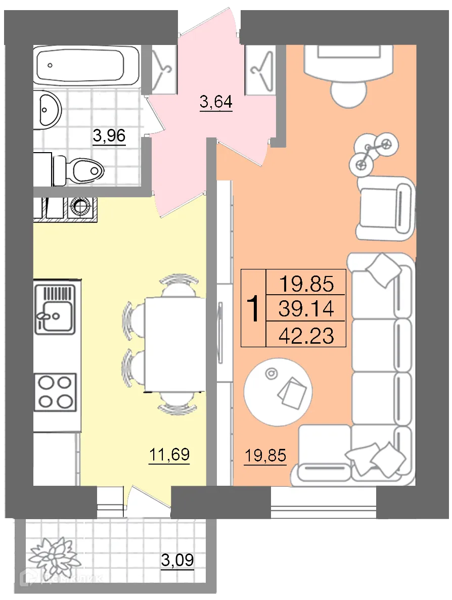 Фото квартиры в ЖК "Европейский"