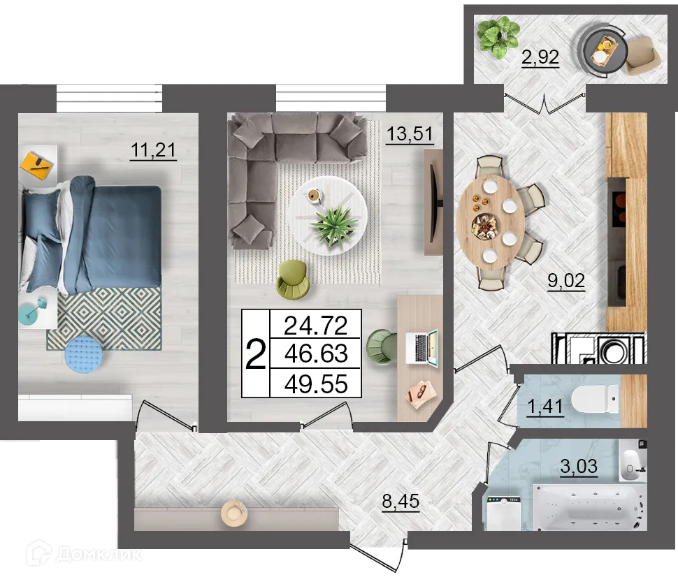 Фото квартиры в ЖК Максимум