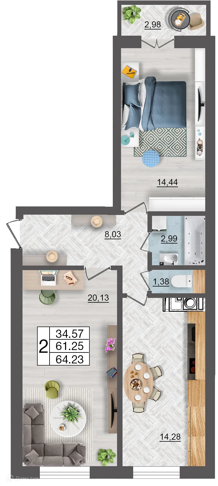 Фото квартиры в ЖК Максимум