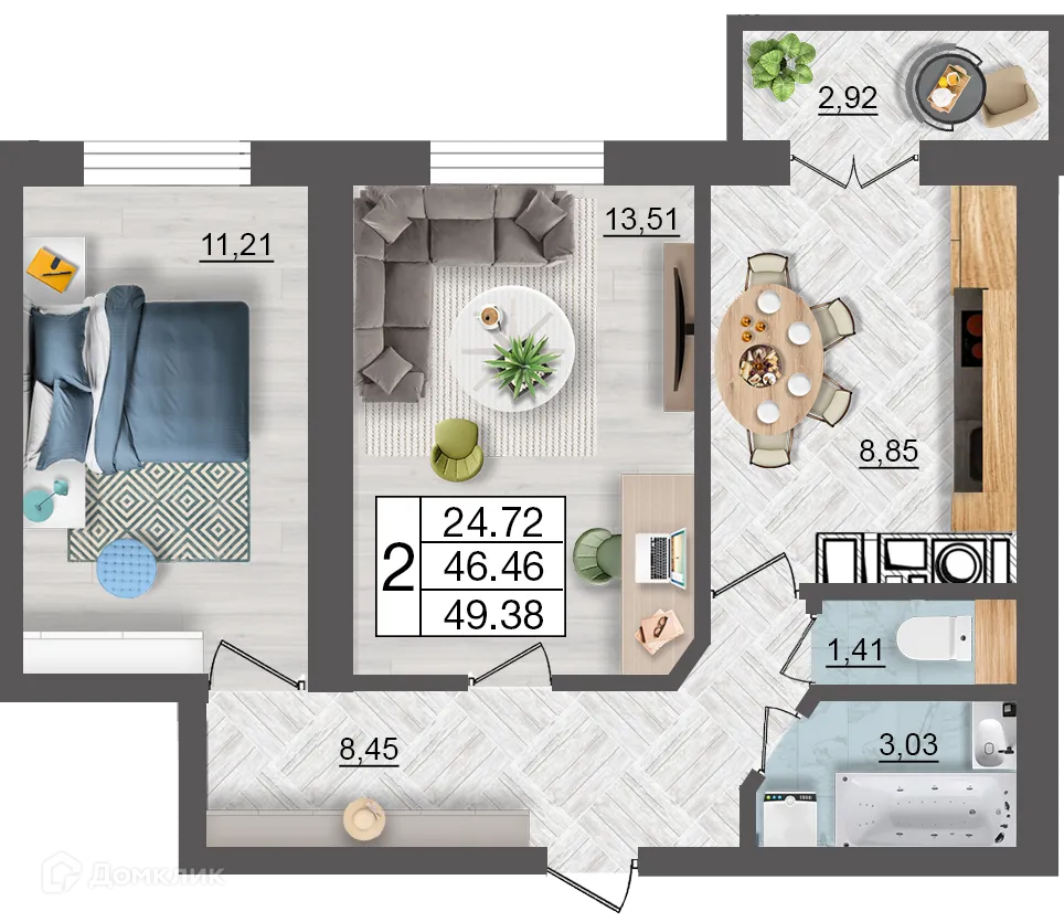 Фото квартиры в ЖК Максимум