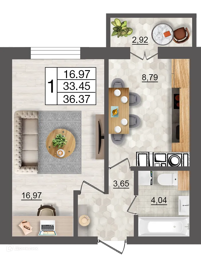 Фото квартиры в ЖК Максимум