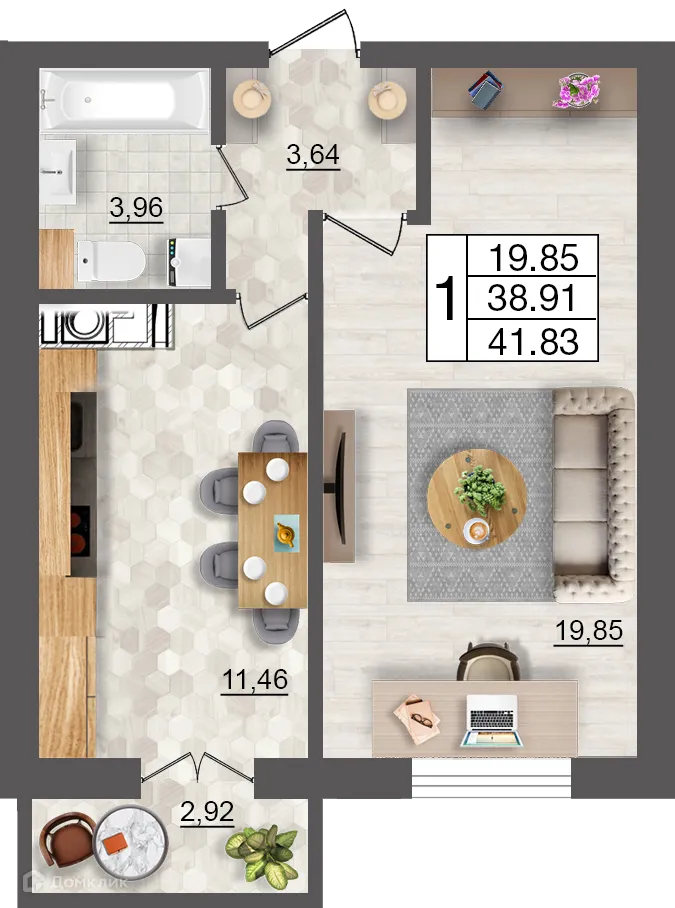 Фото квартиры в ЖК Максимум