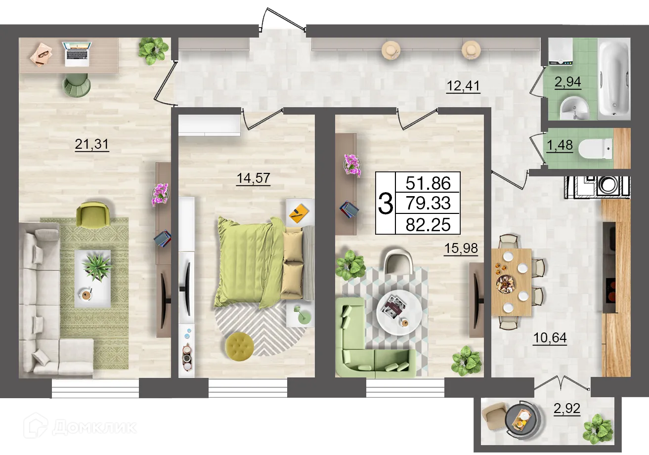 Фото квартиры в ЖК Максимум