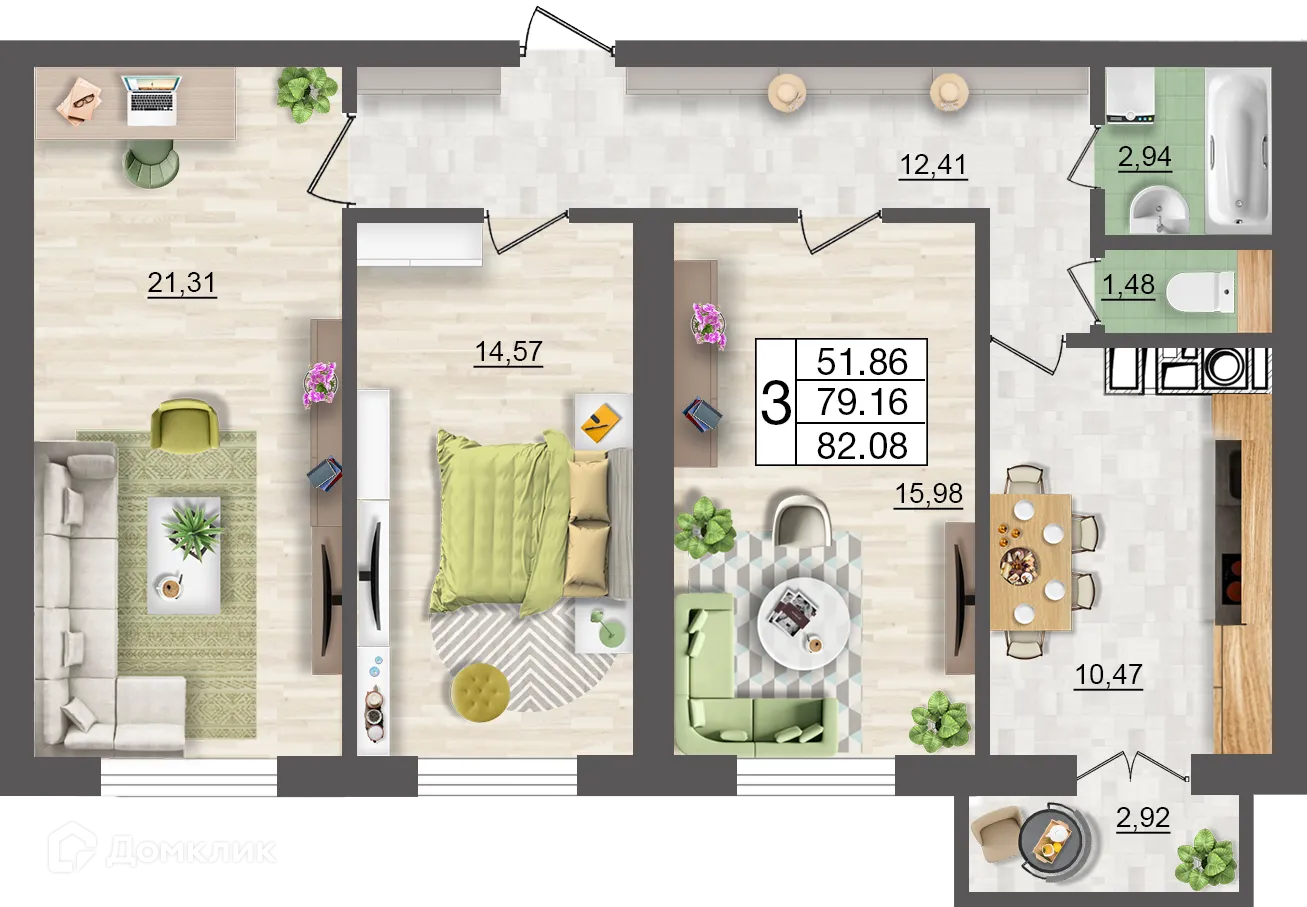 Фото квартиры в ЖК Максимум