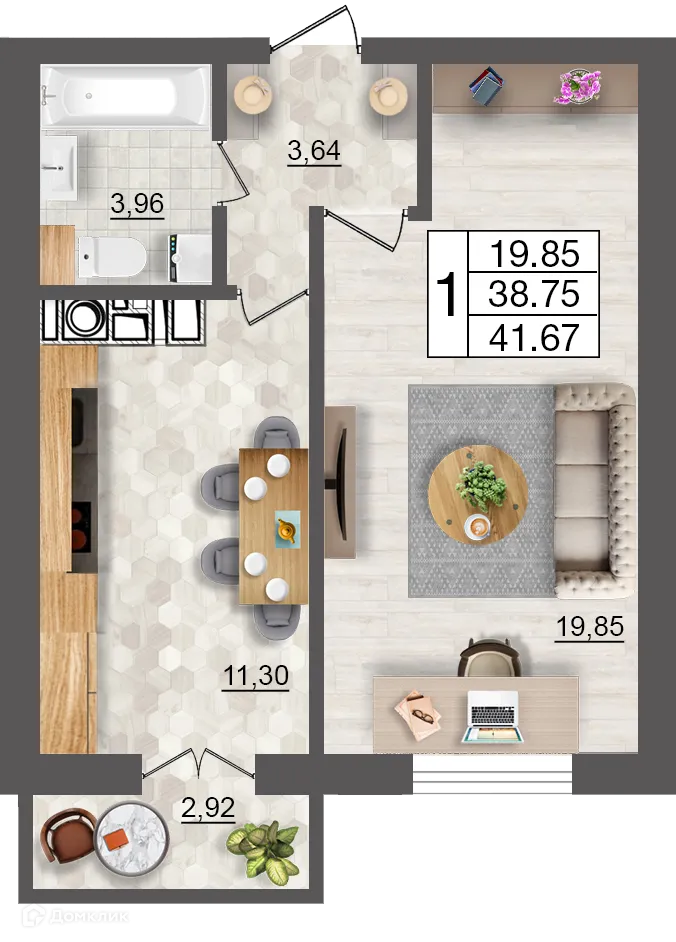 Фото квартиры в ЖК Максимум