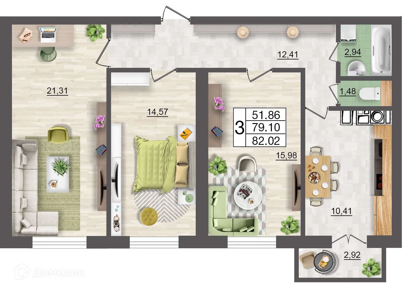 Фото квартиры в ЖК Максимум