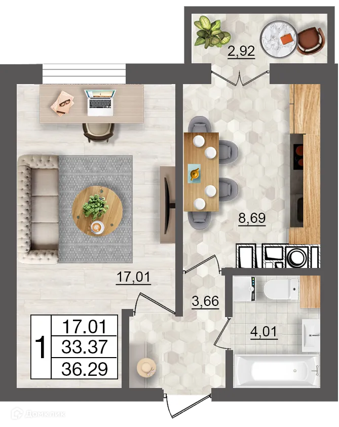 Фото квартиры в ЖК Максимум