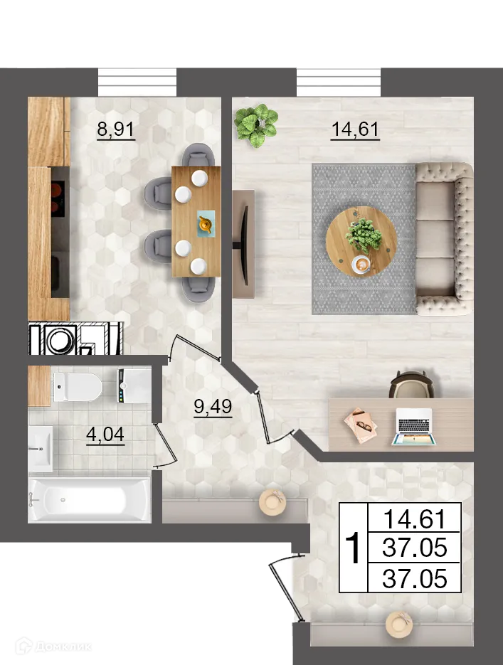 Фото квартиры в ЖК Максимум