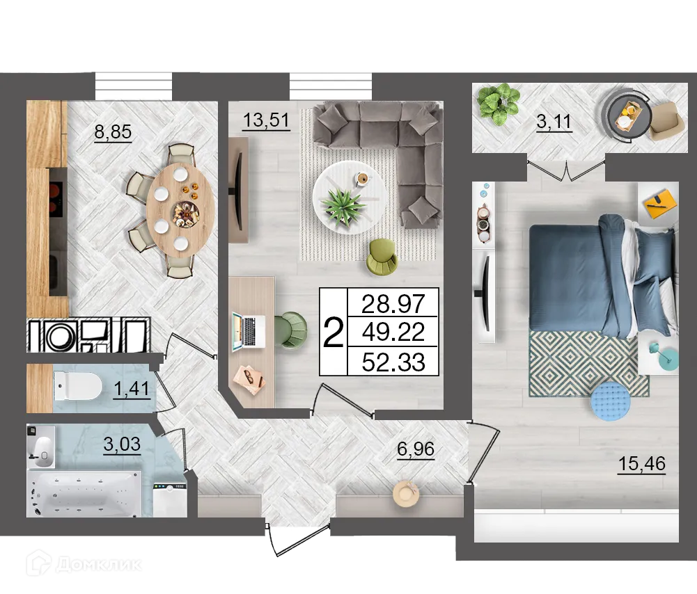 Фото квартиры в ЖК Максимум