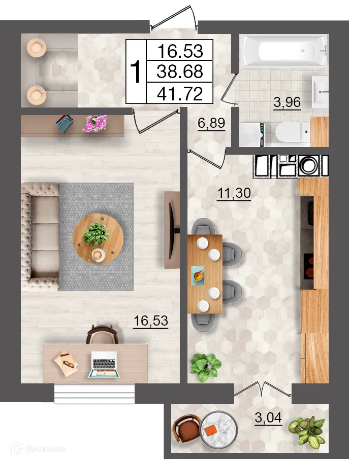 Фото квартиры в ЖК Максимум