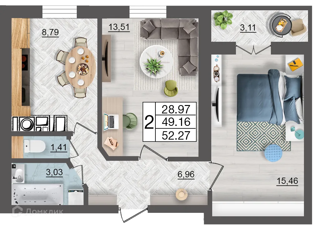 Фото квартиры в ЖК Максимум