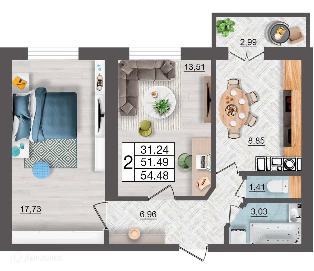 Фото квартиры в ЖК Максимум