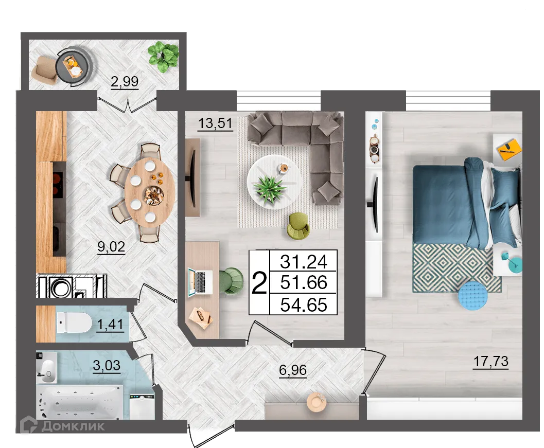 Фото квартиры в ЖК Максимум