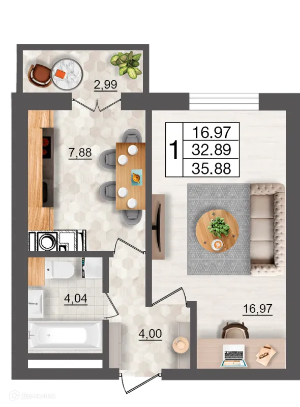 Квартира в ЖК Максимум