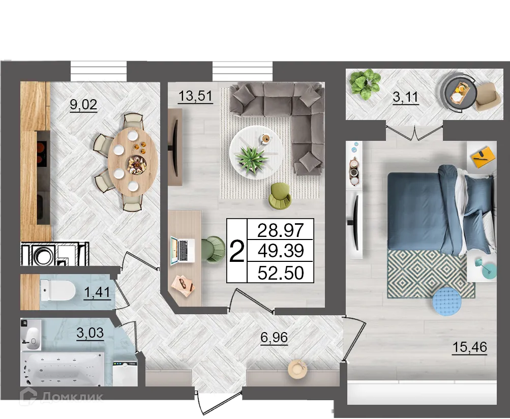 Фото квартиры в ЖК Максимум