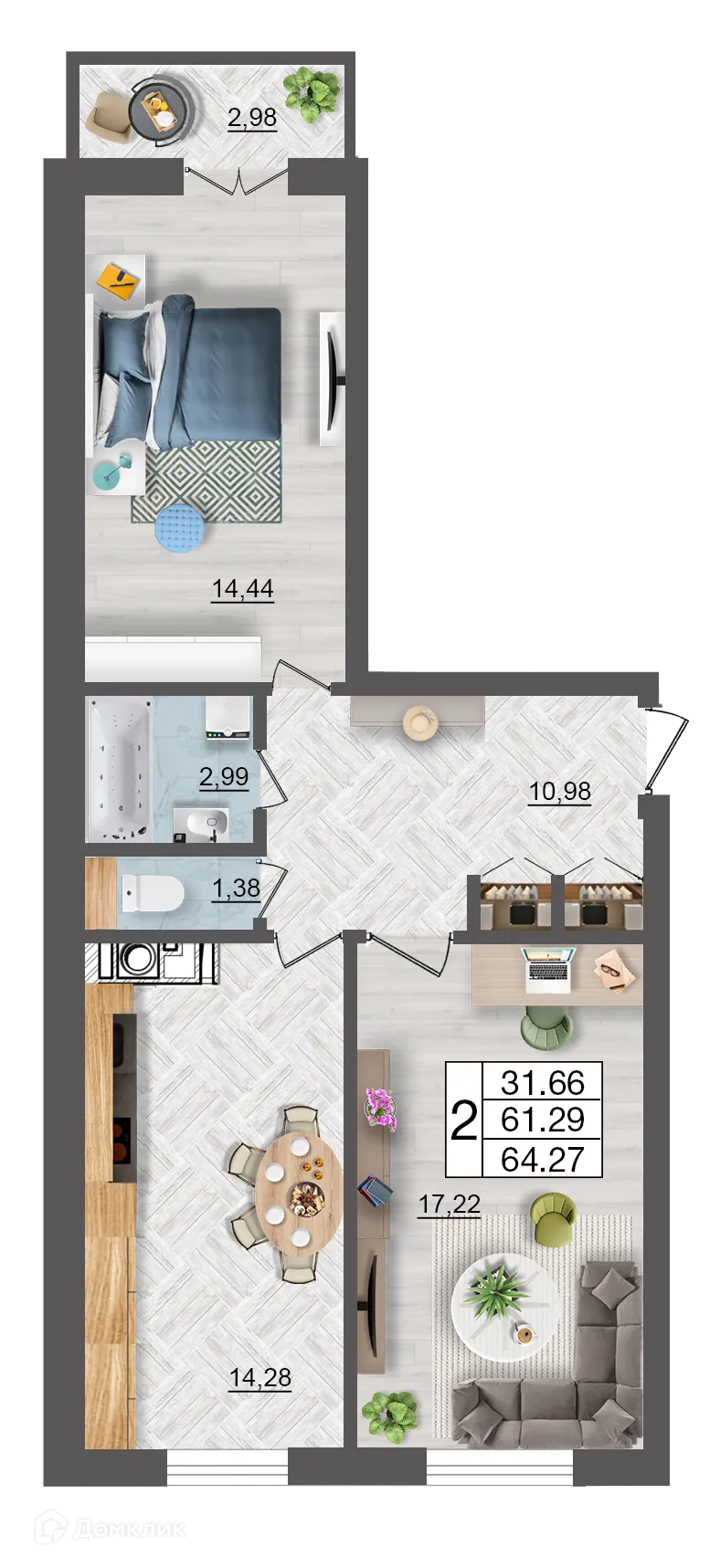 Фото квартиры в ЖК Максимум