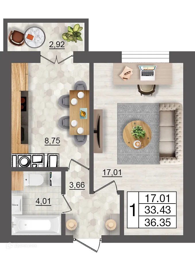 Фото квартиры в ЖК Максимум