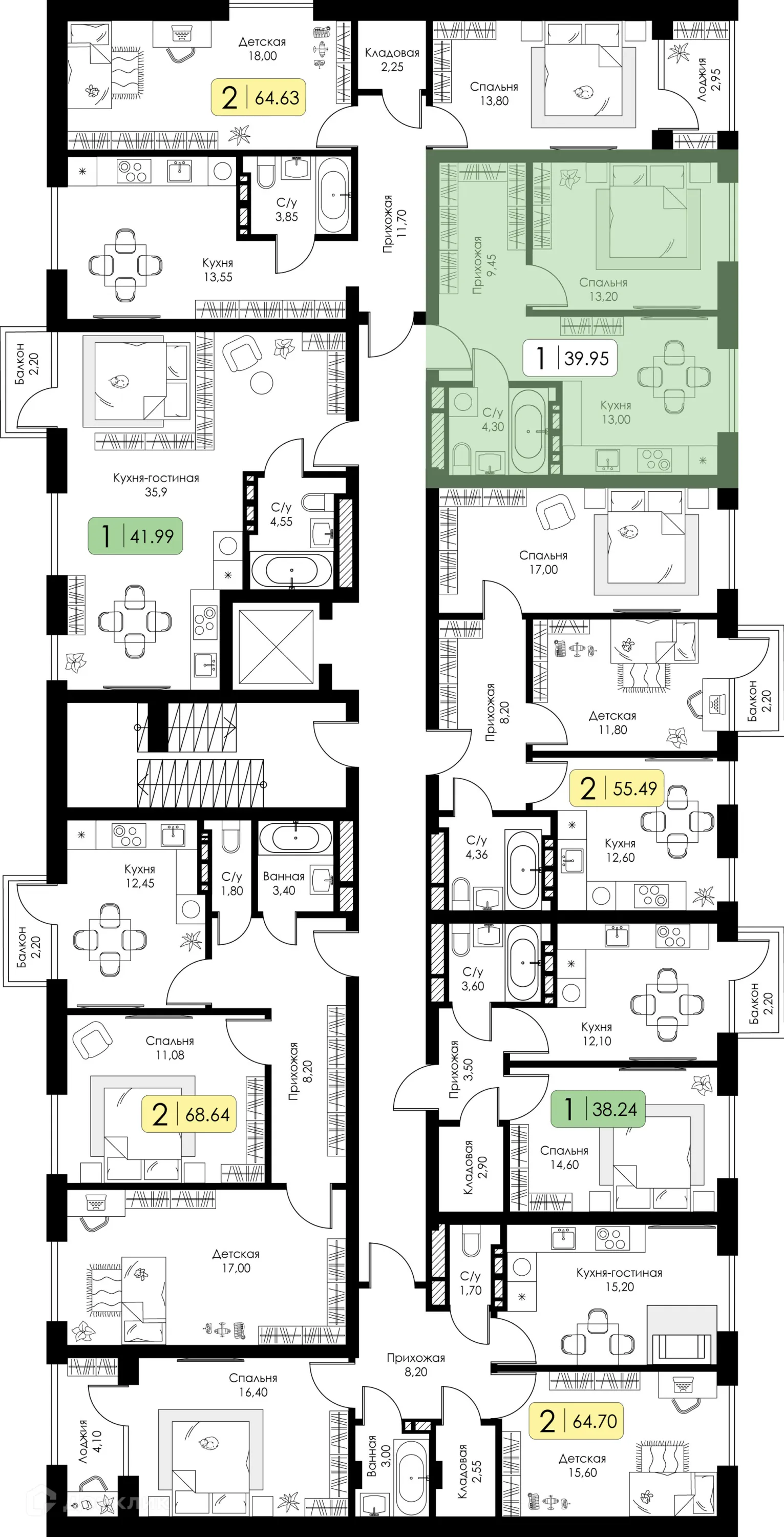 Фото квартиры в ЖК СреДА