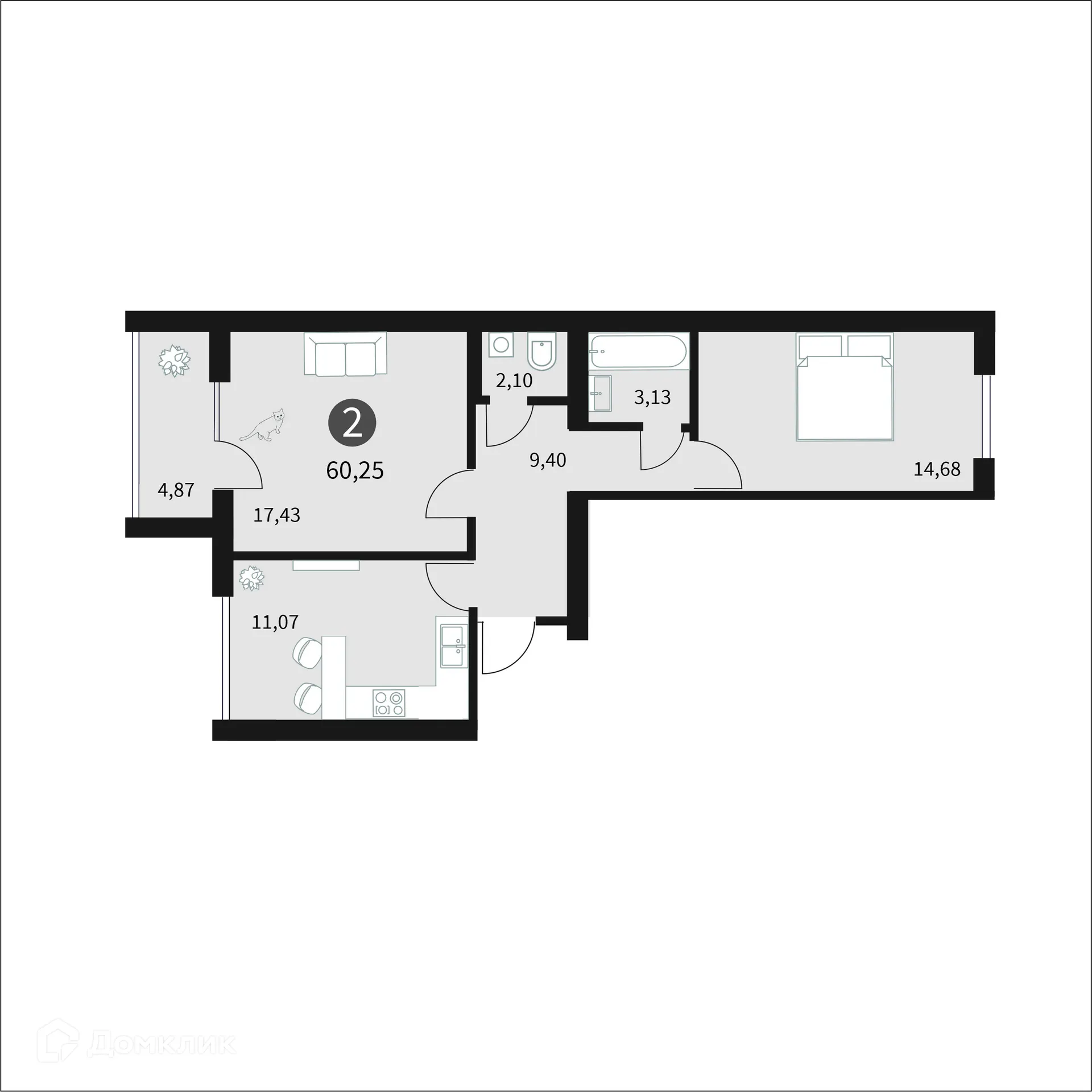 Фото квартиры в ЖК Загорье