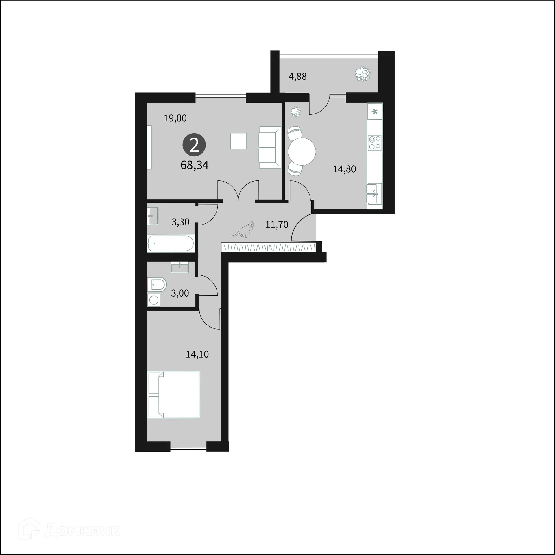 Фото квартиры в ЖК Загорье