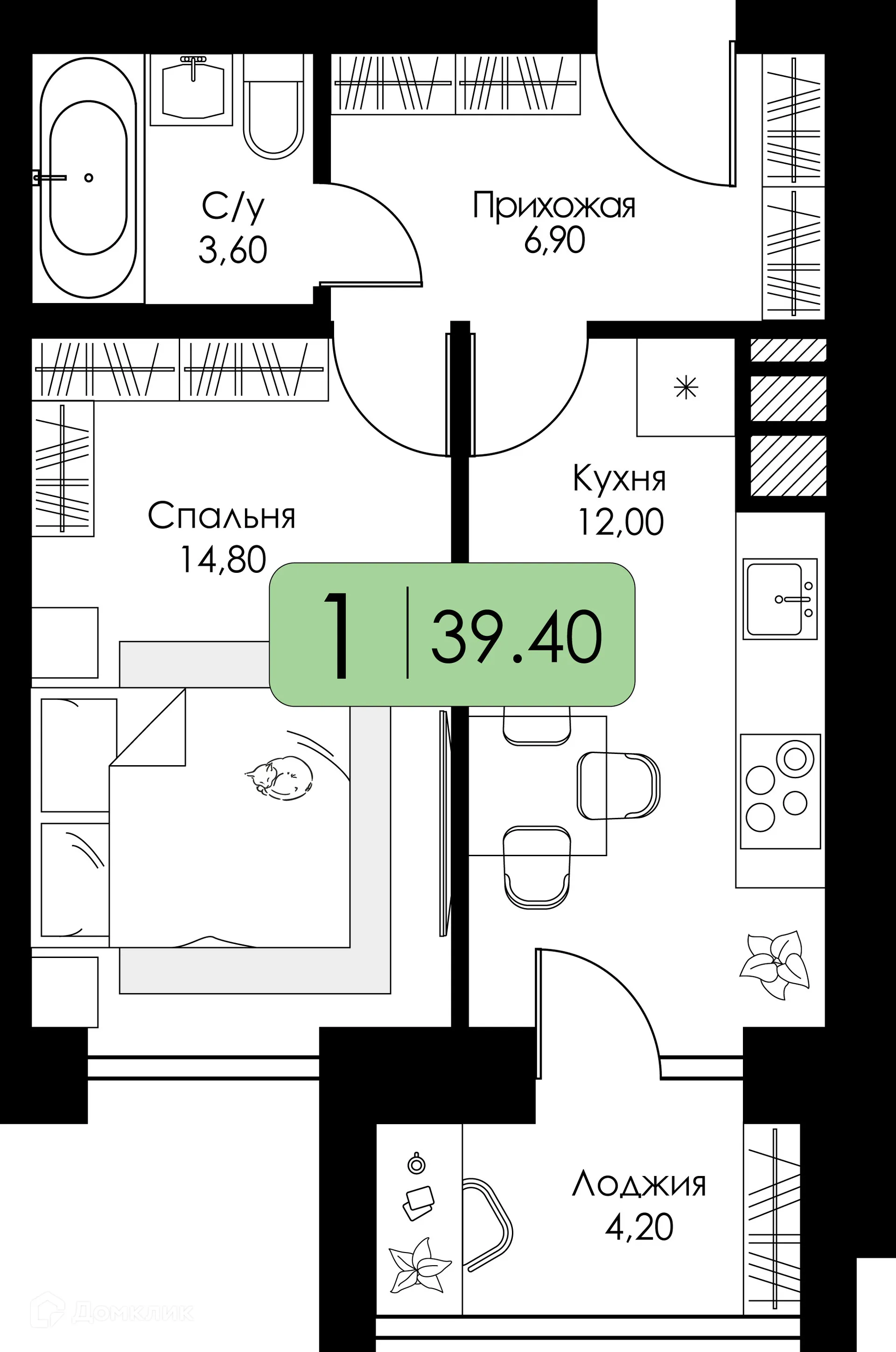 Фото квартиры в ЖК Загорье