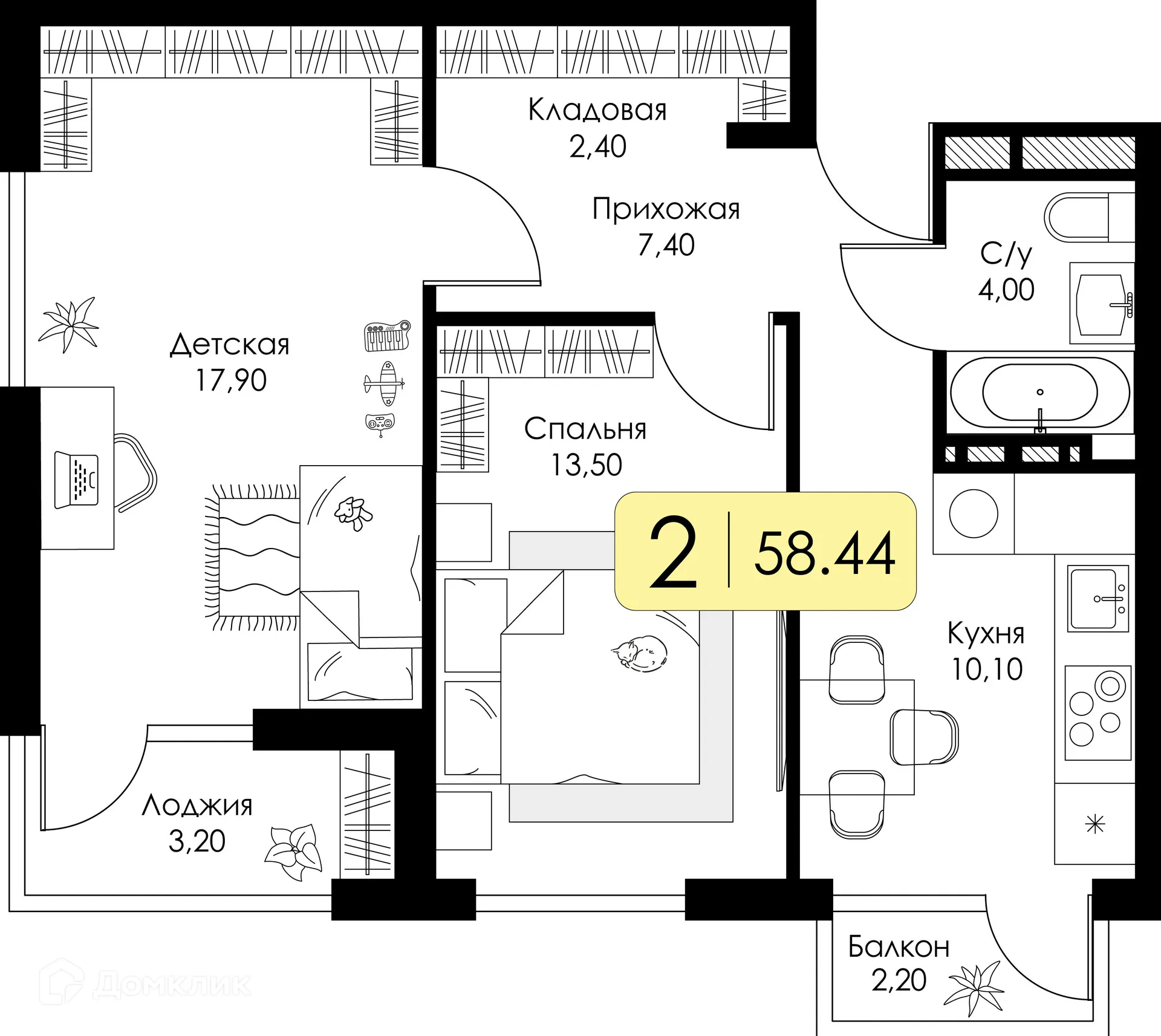 Фото квартиры в ЖК СреДА