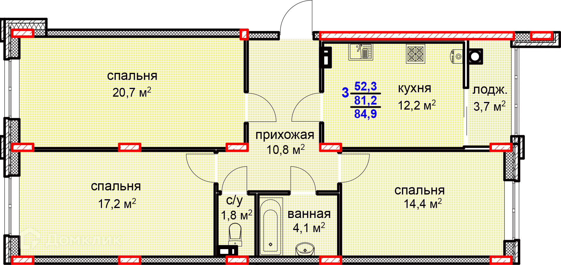 Фото квартиры в ЖК "Суворов"