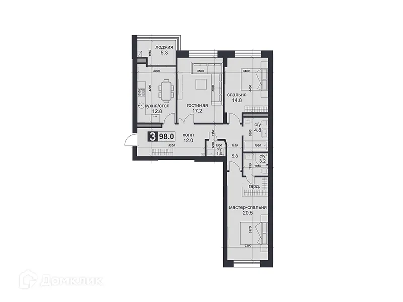 Фото квартиры в ЖК «НАДЕЖДА»