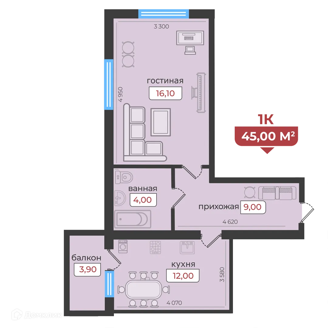 Фото квартиры в ЖК Европейский 5