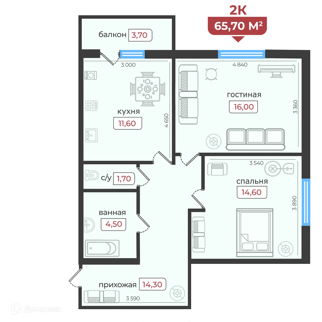 Фото квартиры в ЖК Европейский 5