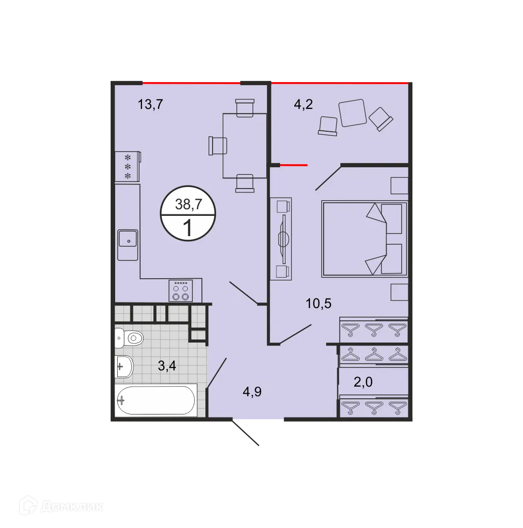 Фото квартиры в ЖК Квартал 204