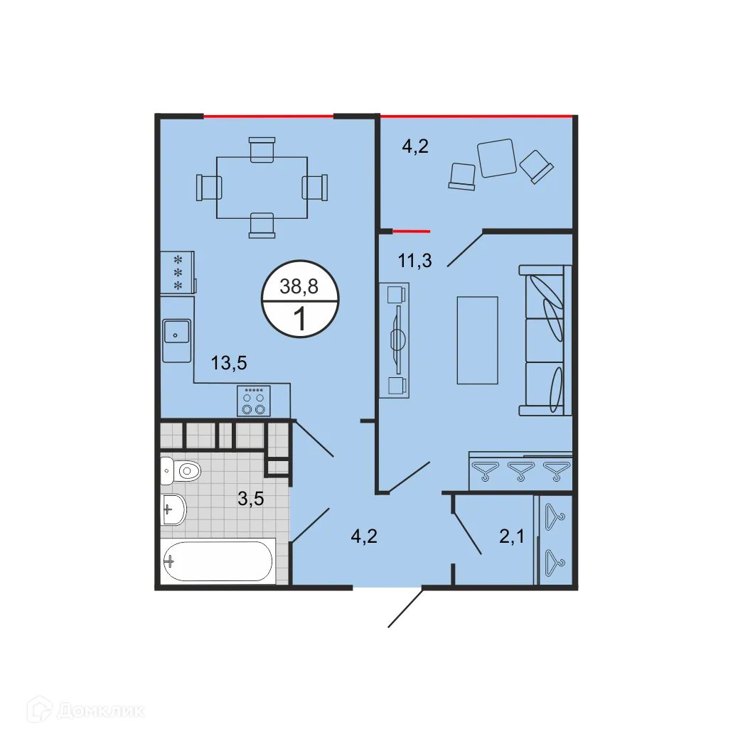 Фото квартиры в ЖК Квартал 204