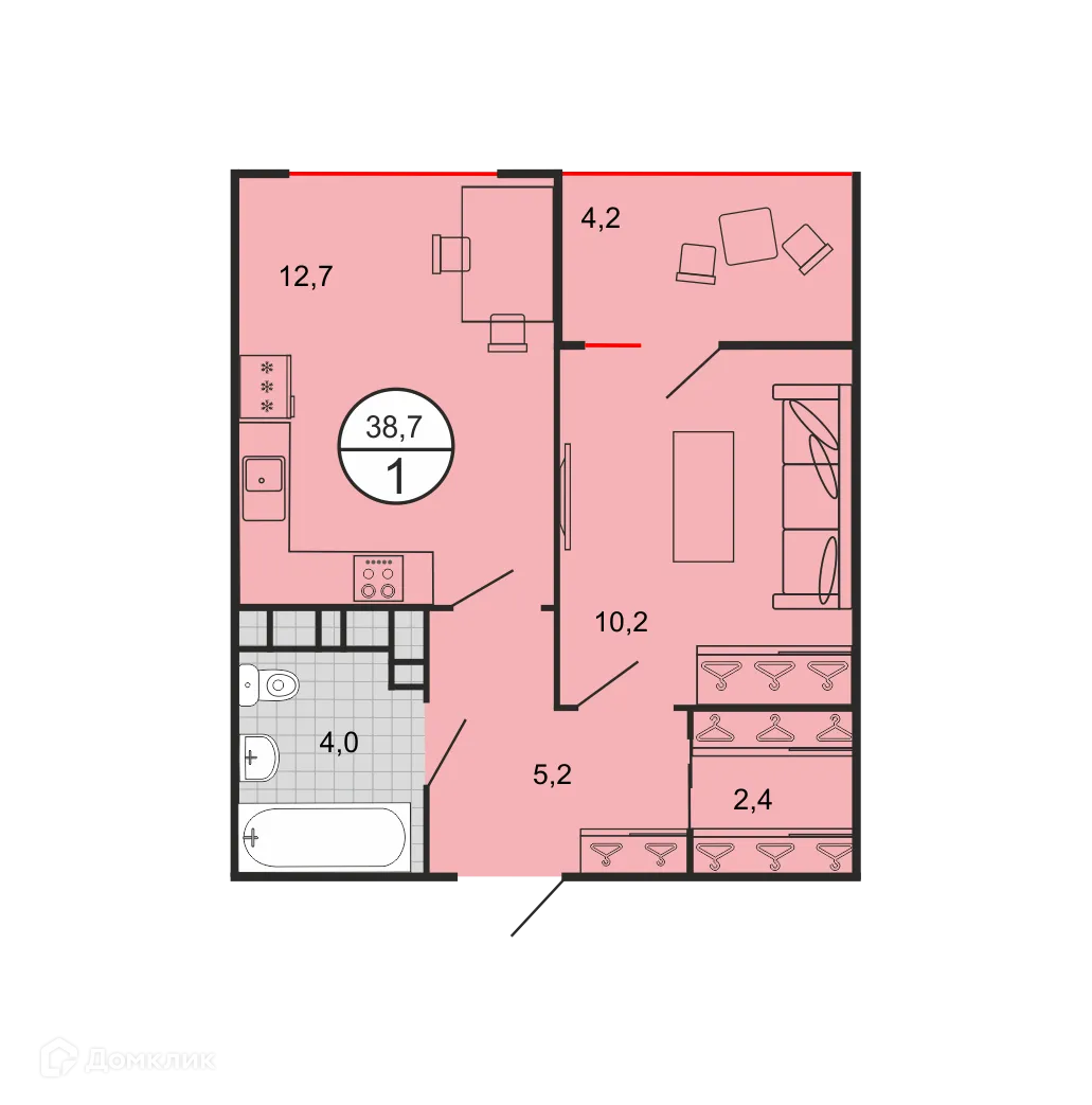 Фото квартиры в ЖК Квартал 204