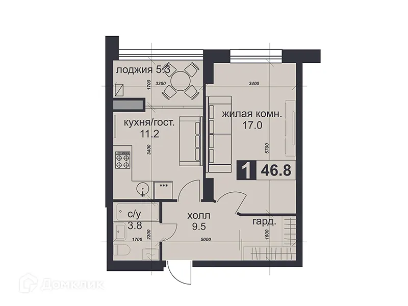 Фото квартиры в ЖК «НАДЕЖДА»