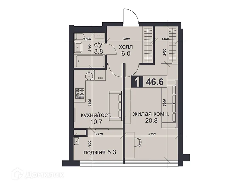 Фото квартиры в ЖК «НАДЕЖДА»