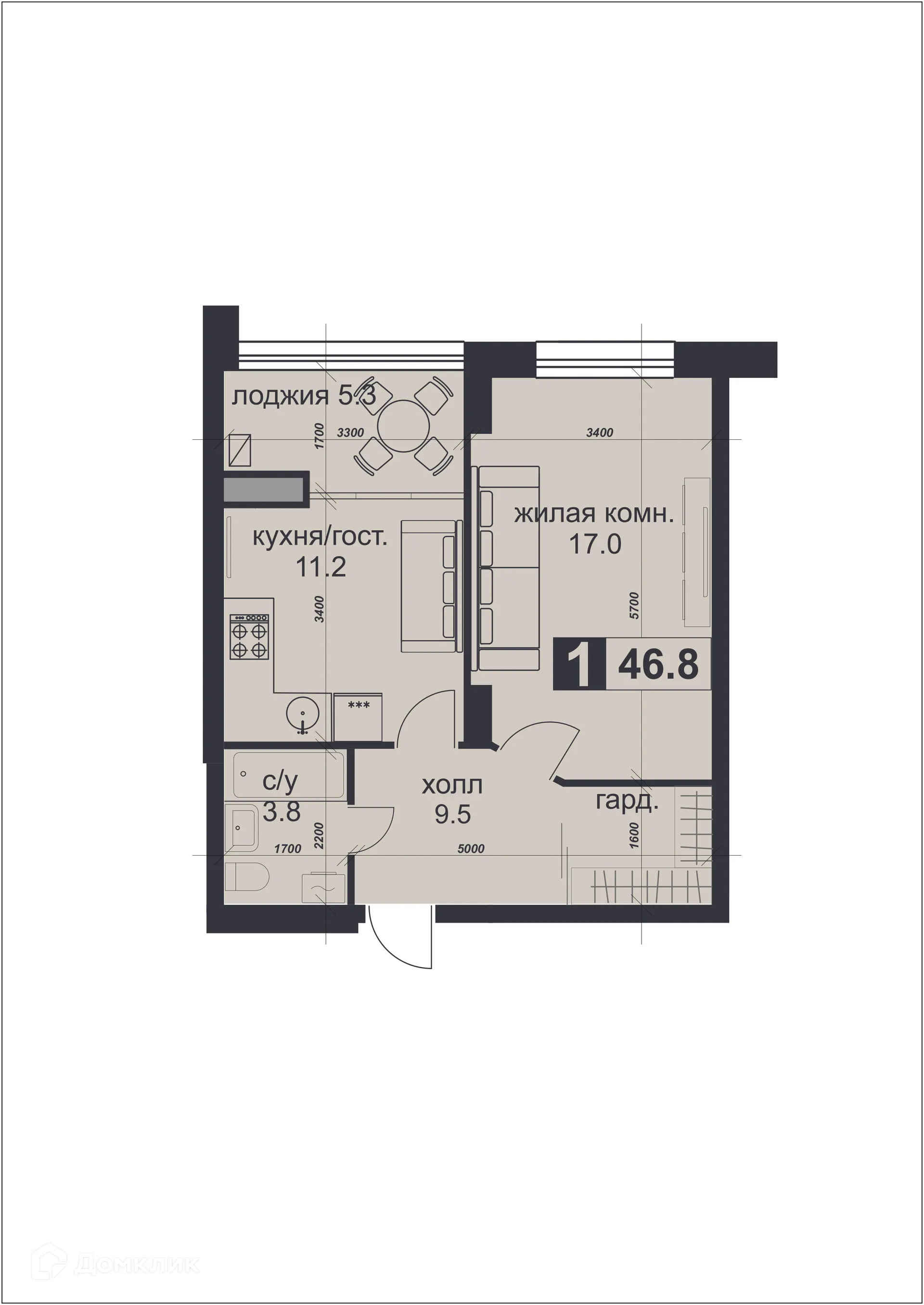 Фото квартиры в ЖК «НАДЕЖДА»