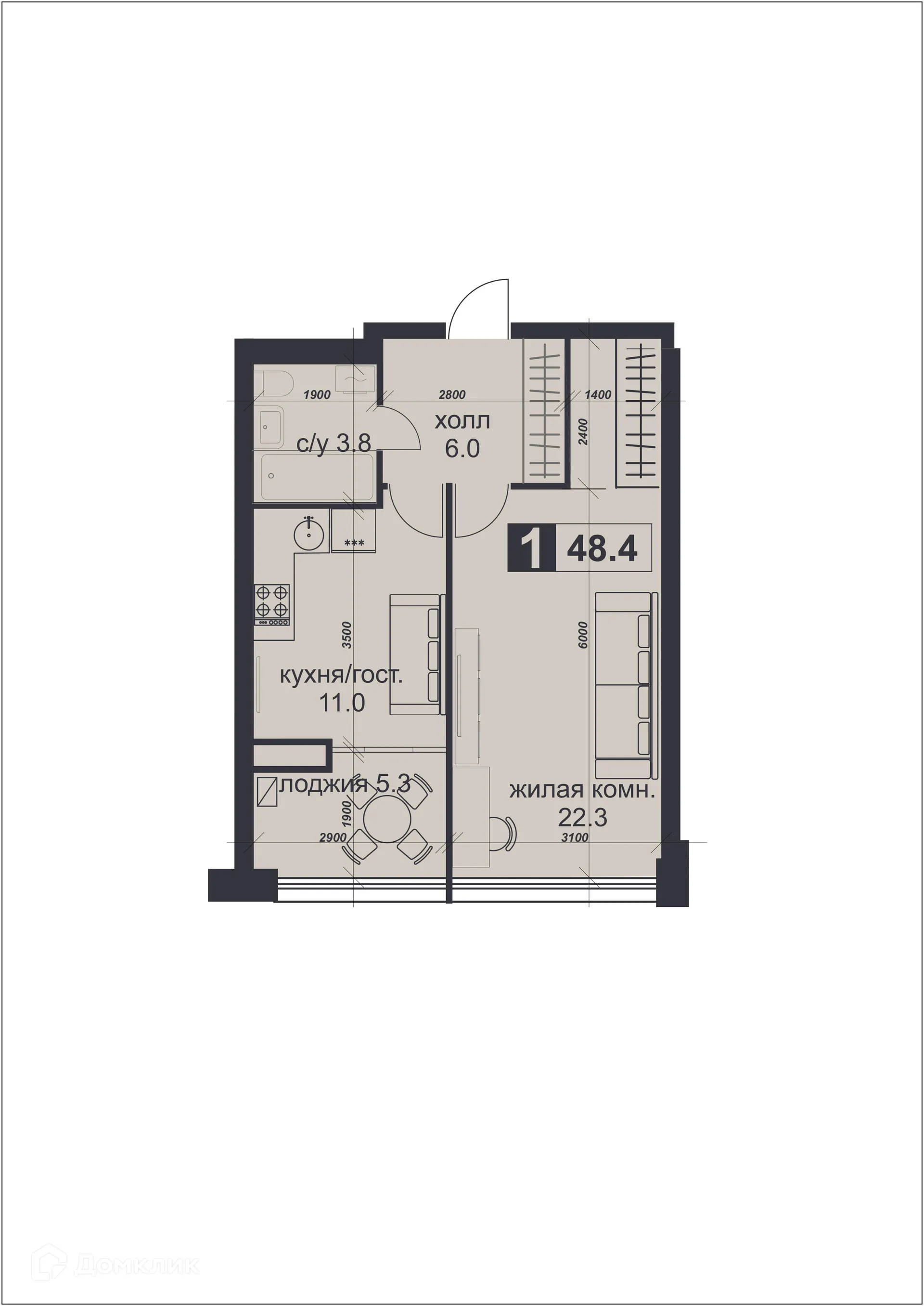 Фото квартиры в ЖК «НАДЕЖДА»