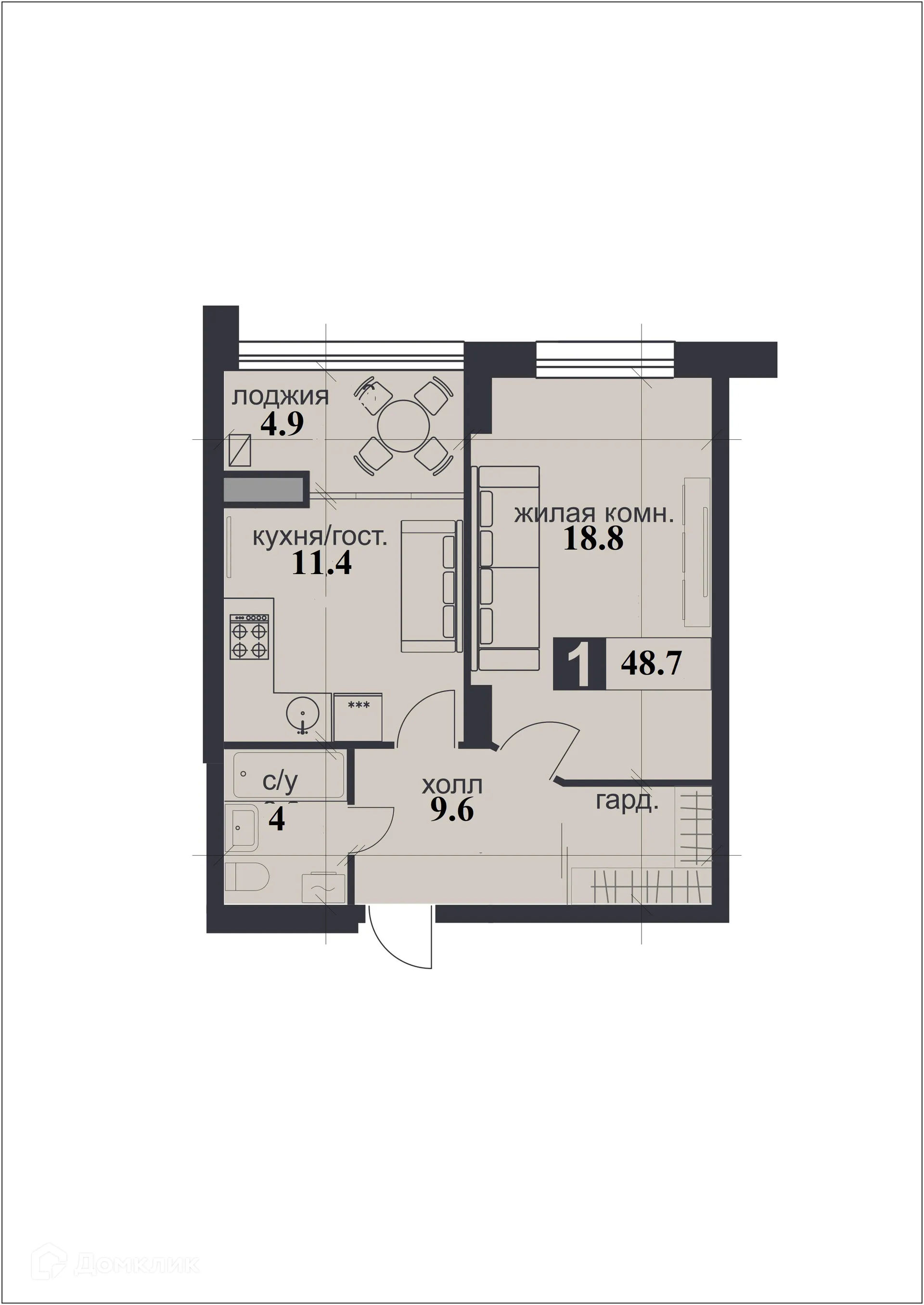 Фото квартиры в ЖК «НАДЕЖДА»