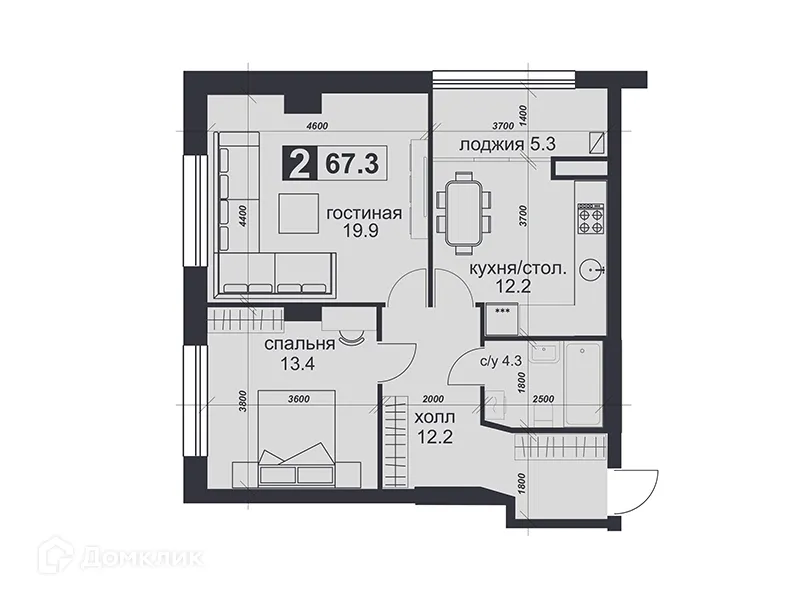 Фото квартиры в ЖК «НАДЕЖДА»