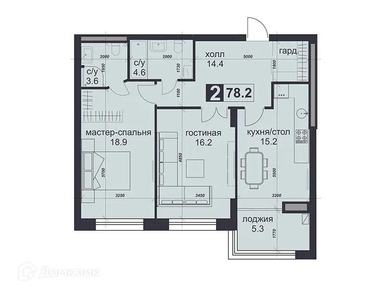 Фото квартиры в ЖК «НАДЕЖДА»