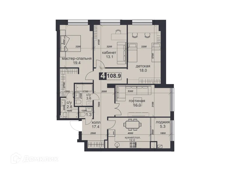 Фото квартиры в ЖК «НАДЕЖДА»