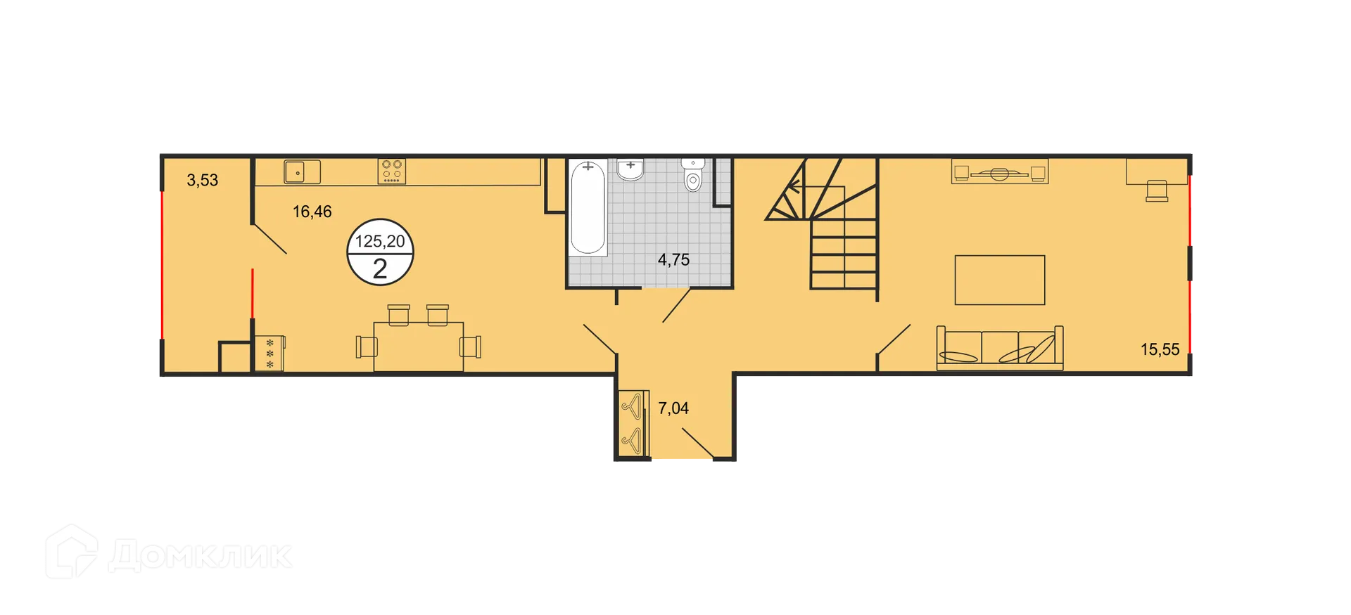 Фото квартиры в ЖК Дыхание