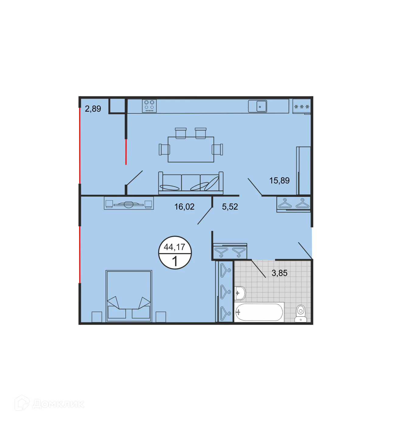 Фото квартиры в ЖК Дыхание