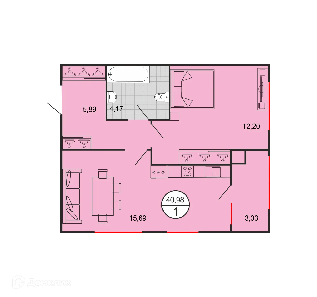 Фото квартиры в ЖК Дыхание