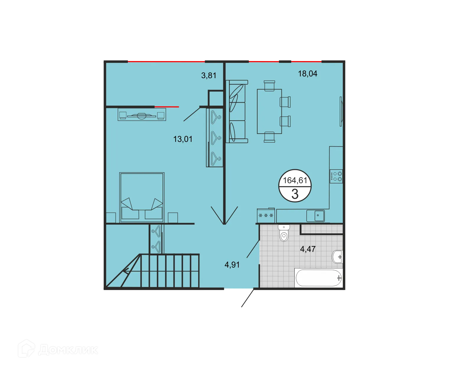 Фото квартиры в ЖК Дыхание