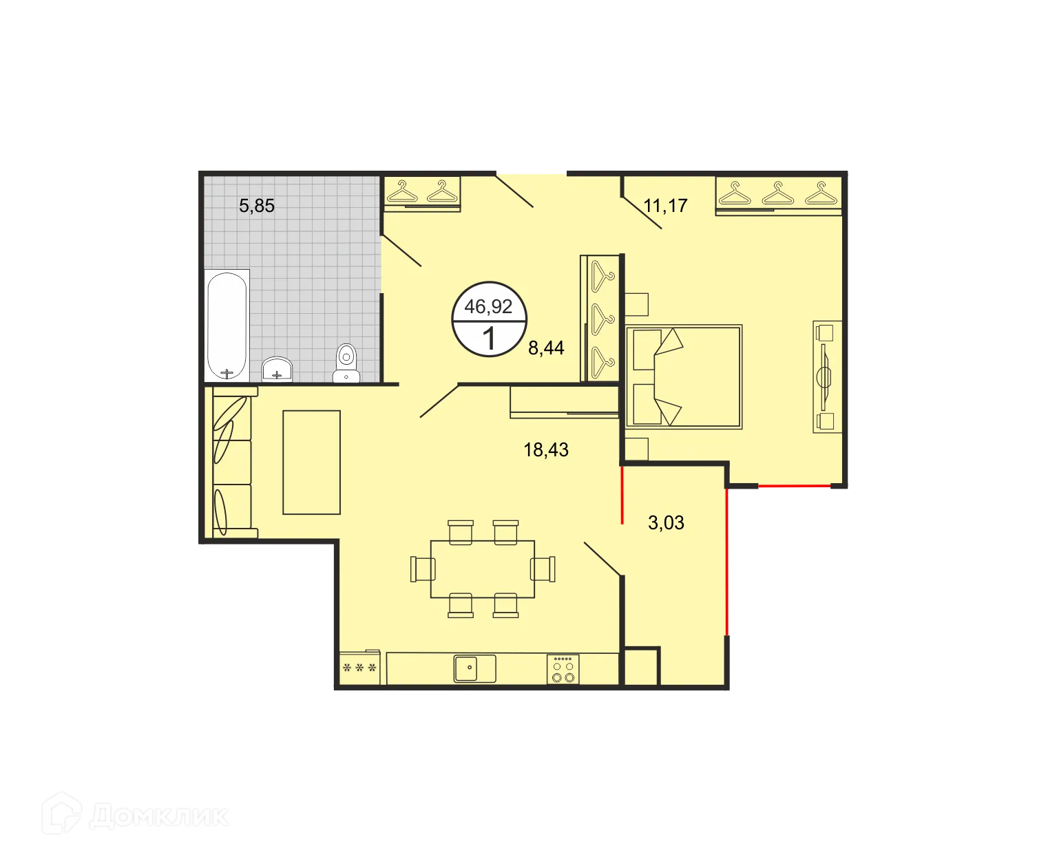 Фото квартиры в ЖК Дыхание