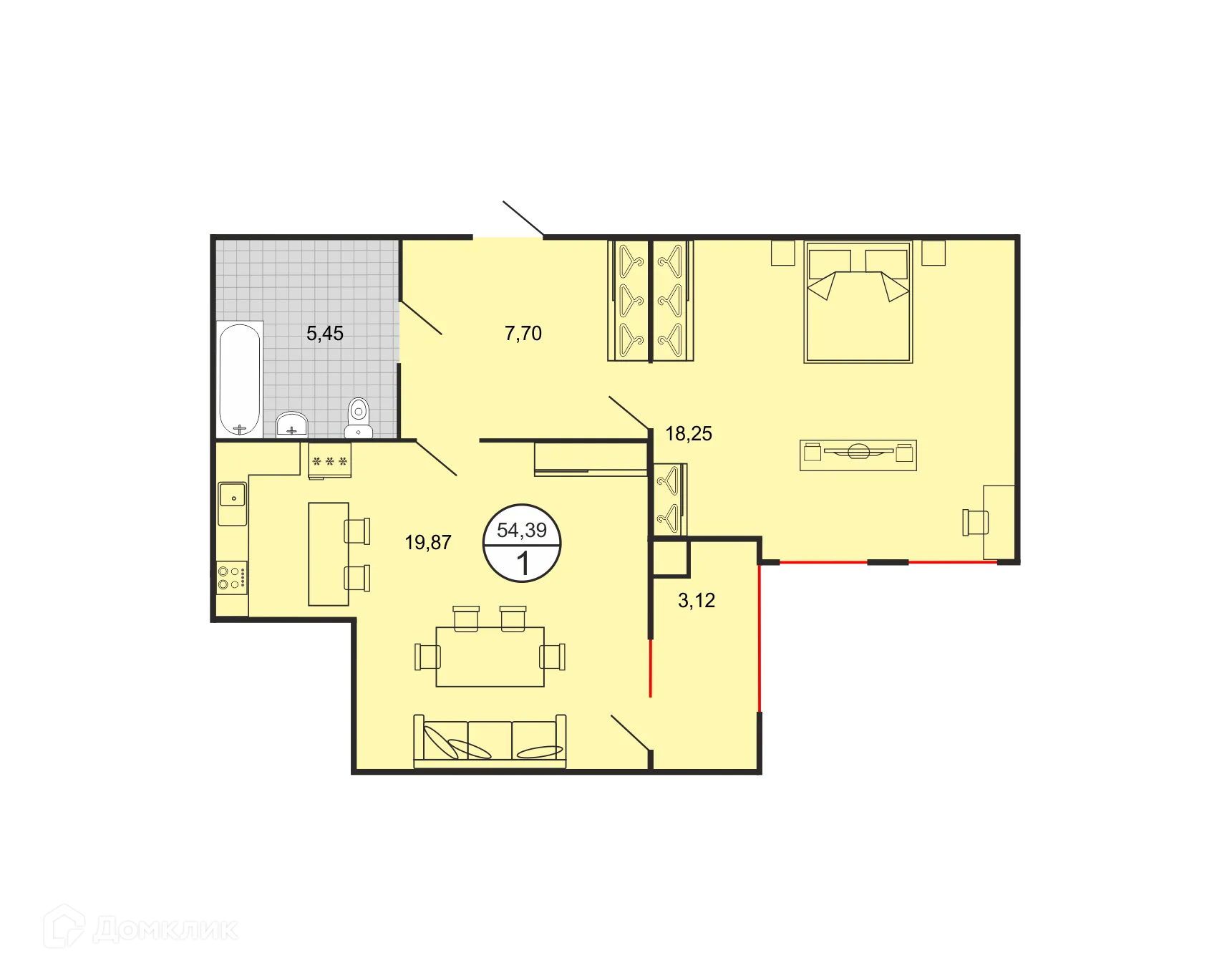 Фото квартиры в ЖК Дыхание